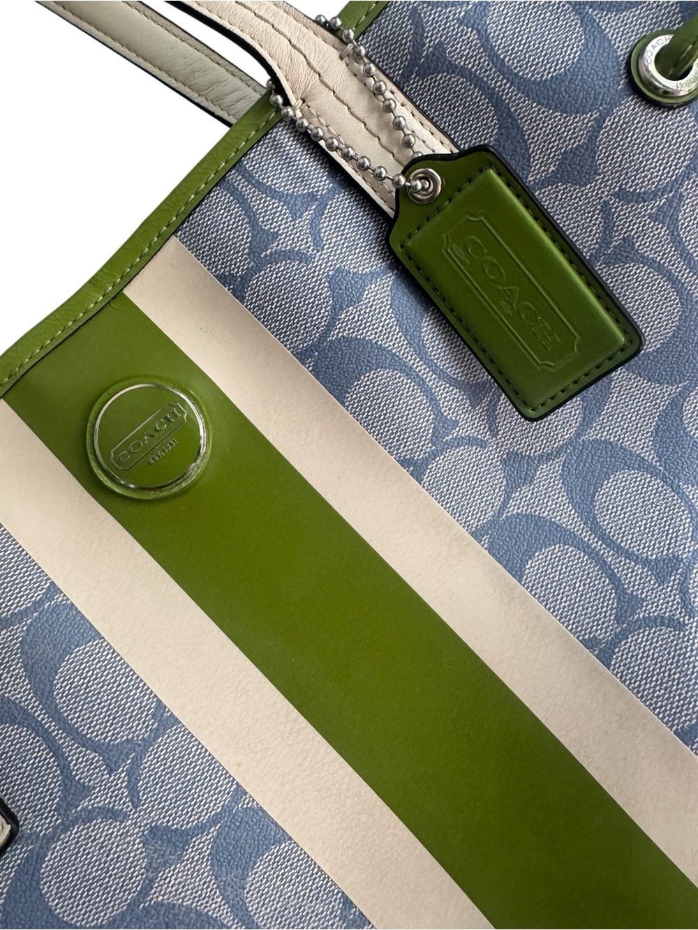 Coach Signature Heritage Canvas Tote - Picture 4 of 8